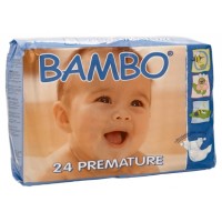 BAMBO детские ЭКО-подгузники для недоношенных 1-3 кг №24 (24шт)