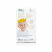 Подгузники Naty 2 (3-6 кг), 34 шт, малая упаковка 