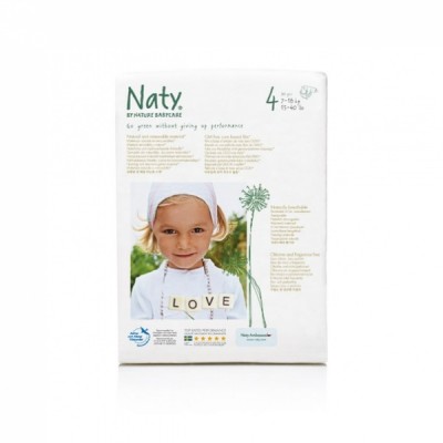 Подгузники Naty 4 (7-18 кг) 27 шт, малая упаковка