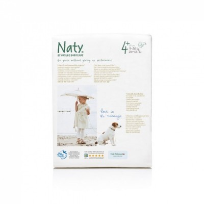 Подгузники Naty 4+ (9-20 кг) 25 шт, экономичная упаковка