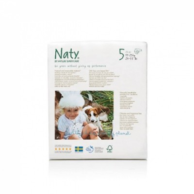 Подгузники Naty 5 (11-25 кг) 23 шт, малая упаковка