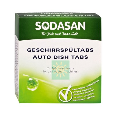 Таблетки для посудомоечных машин Sodasan, 55 шт.