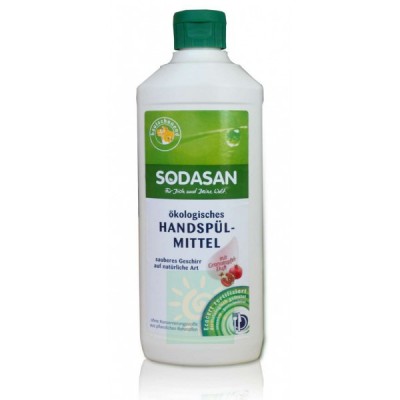 Концентрированное жидкое средство для мытья посуды гранатовый, Sodasan, 0.5 л