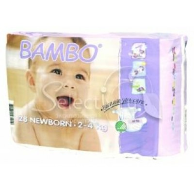 BAMBO детские Эко-подгузники для новорожденных 2-4 кг №28 (28шт)