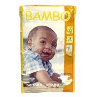 BAMBO детские Эко-подгузники Midi 5-9 кг №56 эконом упаковка (56шт)